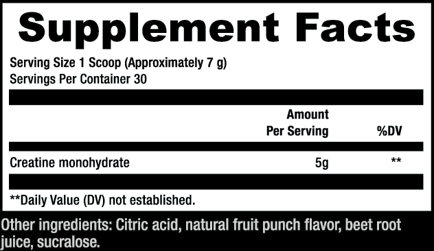 SCULPTnation Creatine (Fruit Punch)